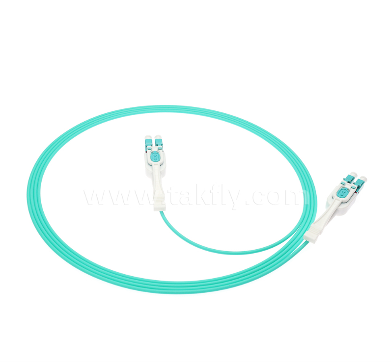 LC Push-Pull Uniboot Fiber Optic Patch Cord ∙ Ένα-σωλήνα Δύο-Core, Πολικότητα εναλλάξιμη, για εφαρμογές υψηλής πυκνότητας συναρμολόγησης και κέντρου δεδομένων