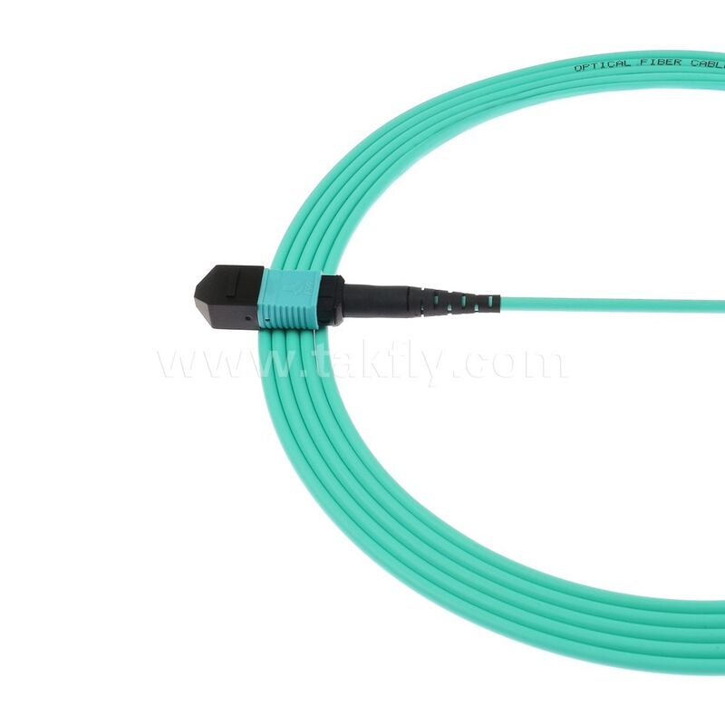 MPO MTP Patchcord MM OM3 Τραμβάκι 12F Οπτική ίνα για Κέντρο Δεδομένων