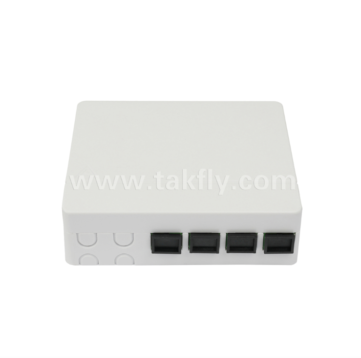 TKS-1806-04C-4 Port Fiber Termination Box - Surface Mount, SC/LC Compatible, Μοδική σχεδίαση για υποσυστήματα χώρου εργασίας.