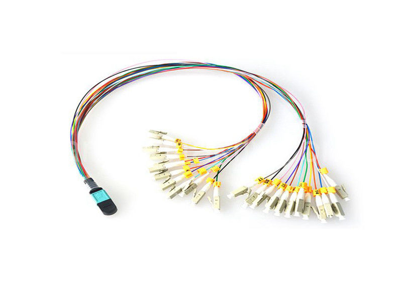 24 Core OM3 Multimode MPO Patch Cord με LSZH Sheath για κέντρα δεδομένων υψηλής πυκνότητας