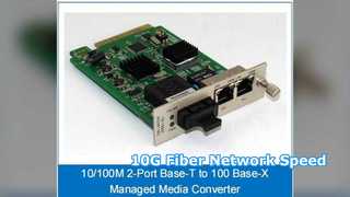 Αξιόπιστο δίκτυο 10G Fiber Converter Media Converter