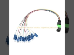 12 ίνες mpo mtp σε lc single-mode patch cord