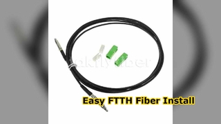 SC Pushable FTTH Drop Cable Optic Fiber Patchcord